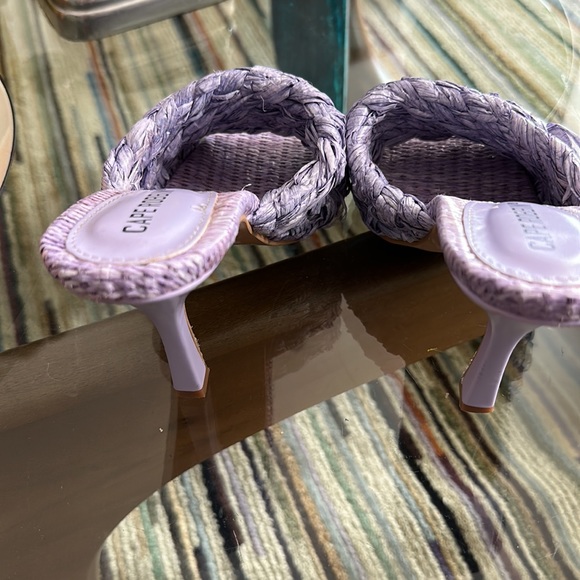 Cape Robbin Lidia Purple Woven Heeled Sandals - Picture 3 of 6